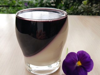 10、桑椹纯酸奶慕斯杯,完全冷却凝固后就可以用勺子挖着吃了，冰冰凉透心凉哦！