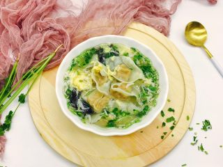 20、#咸味#  地方特色海鲜汤小云吞 ,成品图