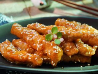 18、了不起的小番茄+糖醋里脊肉,近看