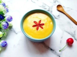 9、冬日暖心菜  南瓜小米糊,味道好极了！