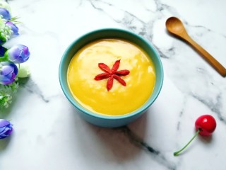 10、冬日暖心菜  南瓜小米糊,冬天喝暖暖的。