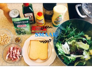 1、凯撒沙拉(家庭版),所用原材料