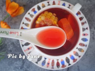 12、甜菜头胡萝卜玉米汤,非常清甜