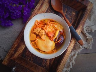 12、虫草花花胶汤,成品。