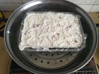 17、萝卜糕,水开后放入萝卜糕糊