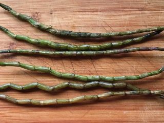 1、鲜铁皮石斛汁,准备几根新鲜的铁皮石斛