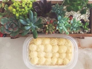 31、家庭版豆乳盒子,自己吃可以不用太在意圆形封顶的卡士达酱。我做的圆就很随意啦。做完放冰箱冷藏半小时后吃起来更好吃????