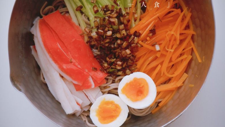 一人食懒人版凉拌荞麦面