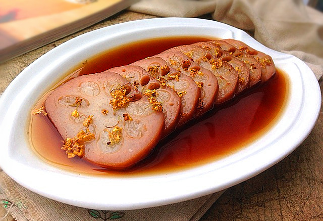 桂花糯米藕整个冬天甜甜蜜蜜