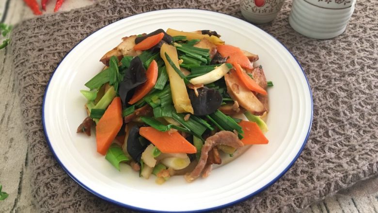 五分钟系列香干炒肉丝