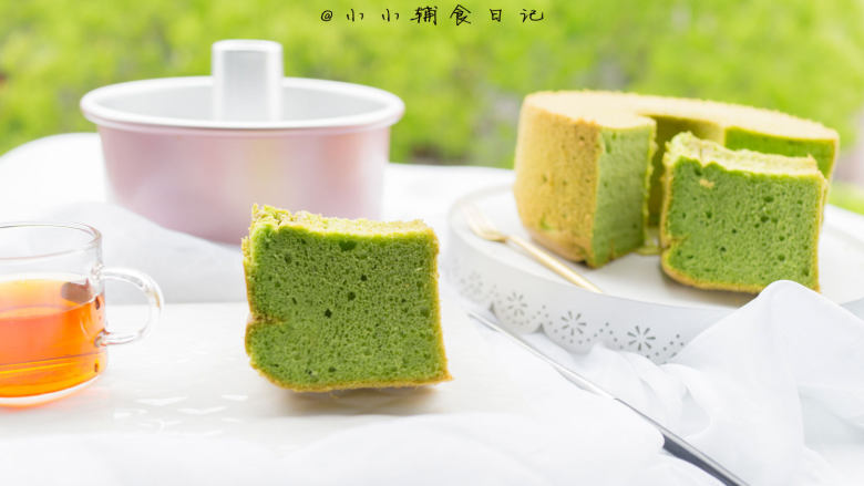 低糖少油菠菜戚风蛋糕