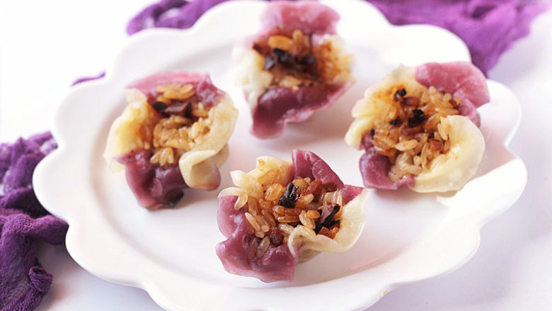 花儿朵朵之双色培根烧卖