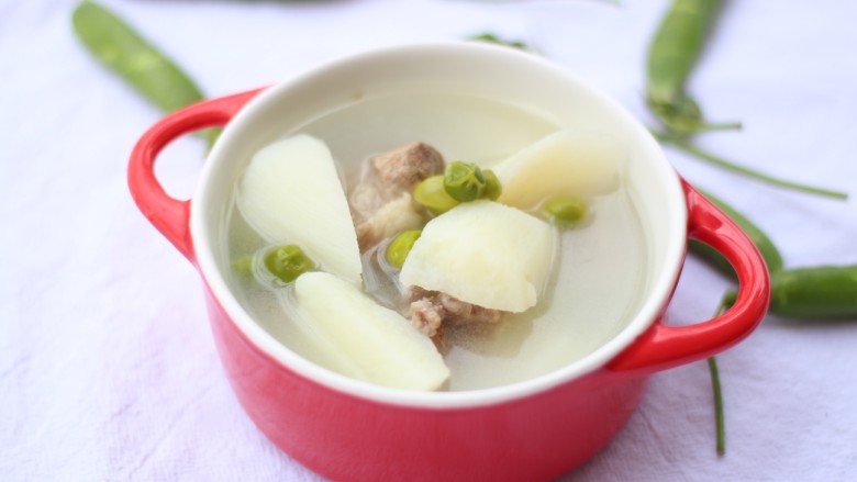 山药豌豆排骨汤