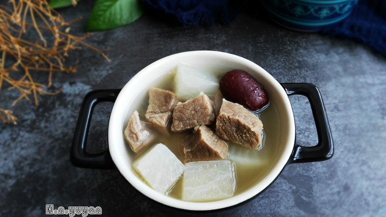 冬季养生暖身汤羊肉萝卜汤