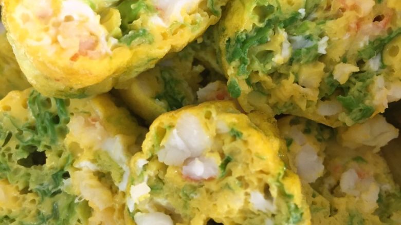 虾肉蔬菜鸡蛋卷宝宝最爱