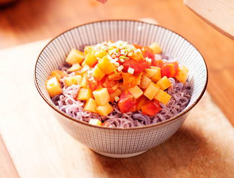 茄汁蔬菜紫薯面