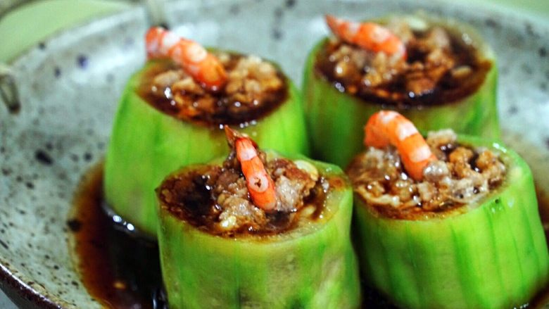 懒人菜谱丝瓜酿肉