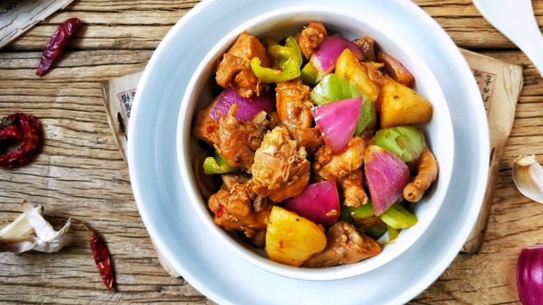 美味家常熬炒鸡