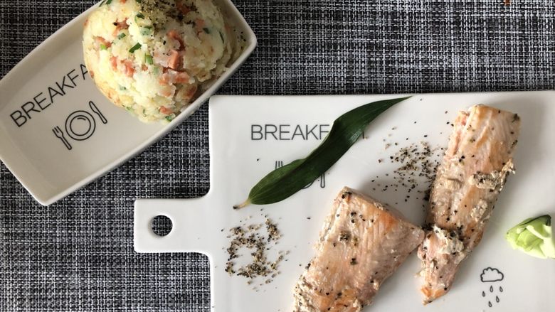 火腿香葱土豆泥