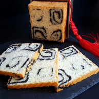 芝麻酱花纹吐司