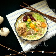 ＃秋季温补祛风防感冒＃老母鸡汤面条篇