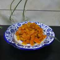 晶莹剔透的好吃还是好药的糖渍血橙皮