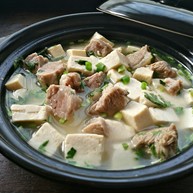 羊肉炖豆腐附清汤羊肉