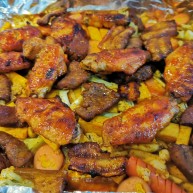 家庭版快手烧烤大餐有肉有菜