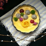 网红甜点DIY家庭手做芒果花思慕雪碗