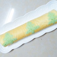 圣诞树裸蛋糕卷