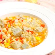 鸡蛋豆腐鲜虾羹