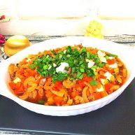 健康菜虾米胡萝卜蒸豆腐