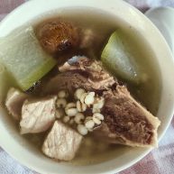 冬瓜薏米猪骨汤利尿祛湿、美容瘦身、消除水肿