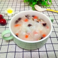 宝宝辅食香菇肉末胡萝卜粥