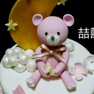 翻糖布偶熊翻糖蛋糕装饰