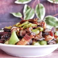 家庭版五花肉闷茄子无水版