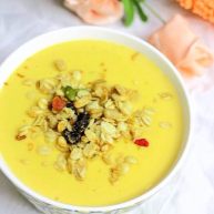 红薯芝士浓汤宝宝营养辅食牛奶洋葱