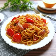 番茄火腿炒意面