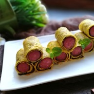 年夜菜锦绣苔味香肠卷