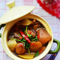 香辣萝卜羊肉煲