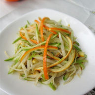 凉拌橙皮青萝卜丝