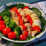 鸡肉蔬果沙拉