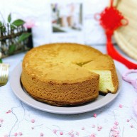 春节家宴饭后甜点橙汁戚风蛋糕