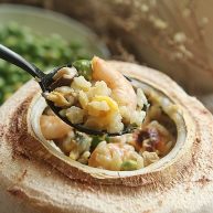 椰子海鲜芝士焗饭