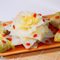 仪式感的宴席菜莲花翡翠卷