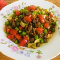 青豆牛肉粒