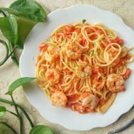 鲜虾番茄意面