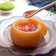 自制昙花蒸梨止咳露