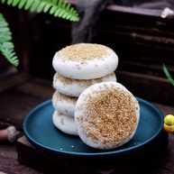 果仁红糖发面饼