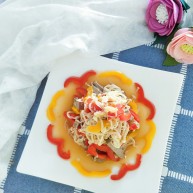 咸味＋猪肝拌金针菇